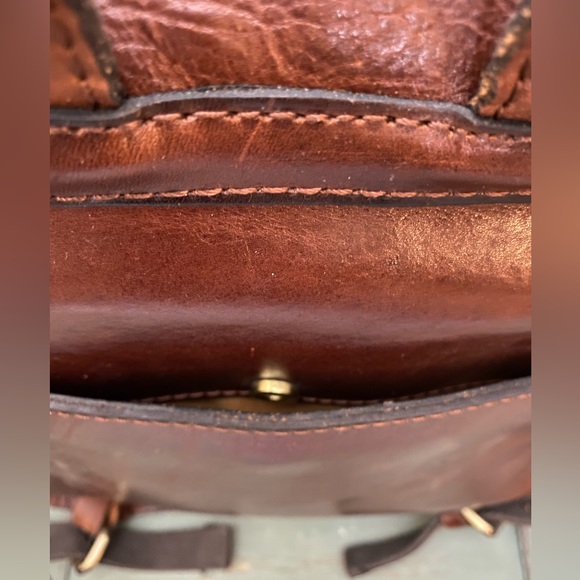 PATRICIA NASH BROWN LEATHER BACK PACK GUC main image 7